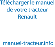 manuel tracteur Renault